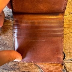 値下げポーターの革財布の画像