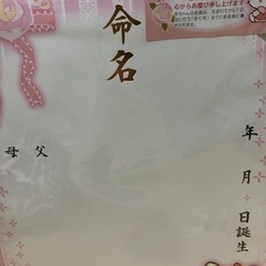 命名紙の画像