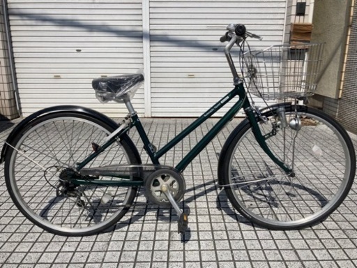 【26インチ自転車】ブリヂストン製　6段変速付　BAA認定車❗️前タイヤ、チェーン、前カゴ、サドル新品❗️リヤタフタイヤ使用　若林自転車　膳所店　SALE中❗️