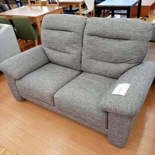 ★ジモティ割あり★ 2人掛けソファー　グレー　クリーニング済　YJ2241