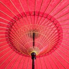 蛇の目傘　和傘　和装小物　昭和レトロ【未使用品】の画像