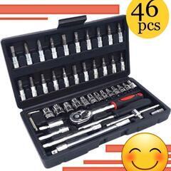 【新品未使用】ソケットレンチ ラチェットレンチ 工具セット スパ...