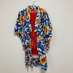 ひまわり浴衣　100cm