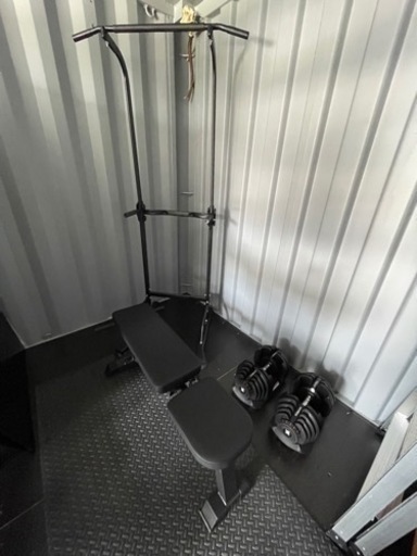 新品未使用 筋トレセット  ダンベル   ベンチ 懸垂