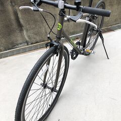 バルボアウノ★BALBOA クロスバイク BAL706M マットミリタリー 700×28C 自転車 丸石サイクル 中古 メンテナンス済みの画像