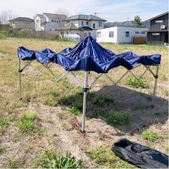 キャンプ用品◆ワンタッチターフ◆幅235ｃｍ×高さ243ｃｍ◆説明書・保存袋・ペグ・紐付属【こちらは店舗です。浜村鹿野温泉ICから3分 買取本舗 宮本リサイクル 営業時間9～19時 定休日水曜】の画像
