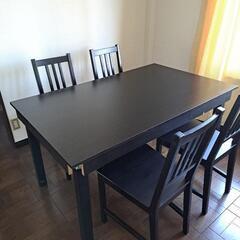 【決まりました！】IKEA 4人 ダイニングテーブルセット 引取限定！