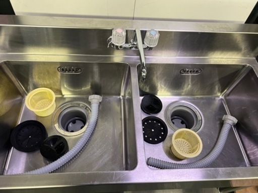 マルゼン2槽シンク1200x600x800(+150)