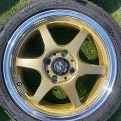お話中です　ホイール　夏タイヤ付き　5J×15 4H PCD10...