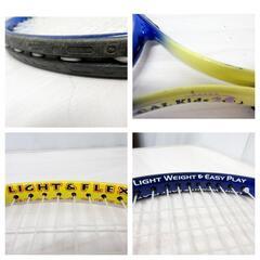 ☆T2881☆CALFLEX　KIDS　TENNIS　ラケット　CALKIDS23　2本セット　硬式　イエロー×ブルーの画像