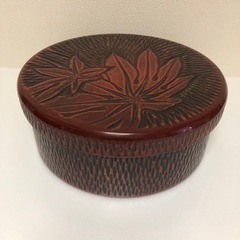 茶櫃 ちゃびつ　茶器入れ　直径31cm
