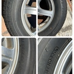 ホイール　FEID 14インチ　4穴　5.5J タイヤ　BRIDGESTONE ECOPIA NH100 20年製　185/70 R14 夏タイヤの画像