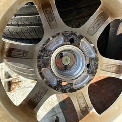 ホイール　FEID 14インチ　4穴　5.5J タイヤ　BRIDGESTONE ECOPIA NH100 20年製　185/70 R14 夏タイヤの画像