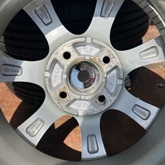 ホイール　PRO 14インチ　4穴　5.5J タイヤ　DUNLOP ENASAVE EC204 21年製　185/70 R14 夏タイヤの画像