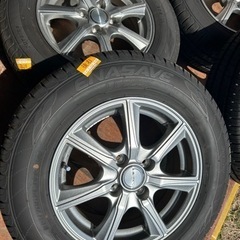 ホイール　PRO 14インチ　4穴　5.5J タイヤ　DUNLOP ENASAVE EC204 21年製　185/70 R14 夏タイヤの画像