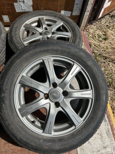 ホイール　MILLOUS RE 15インチ　4穴　6J タイヤ　BRIDGESTONE NEXTRY 13年製　195/60 R15 