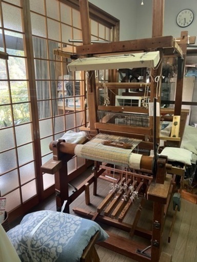 希少　状態良好　機織り機、手機