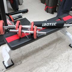iROTEC / アイロテック 筋トレセット ダンベル バーベル ベンチ【ユーズドユーズ名古屋天白店】 JO4-05
