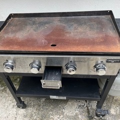 US🇺🇸GrillSmith 4バーナーガスグリルBBQ鉄板焼グリル焼ガスタンク付き🍉プロフ必読の画像