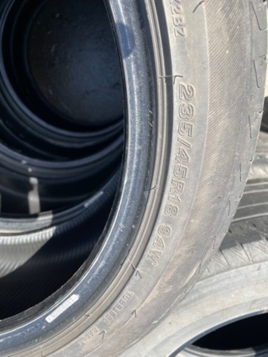 今日締め切り【夏タイヤ4本】235/45R18