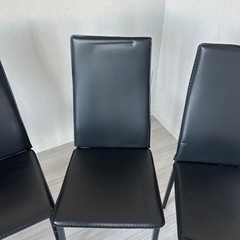 ブラック　黒　椅子　1人掛け　8脚セットの画像