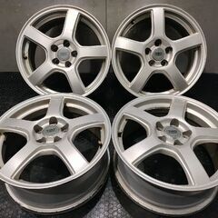 BS BRIDGESTONE TRIP R5 トリップ 社外ホイール 16インチ 4本 6.5J5HPCD100+46 レガシィ プリウス インプレッサ等　(VHM675)