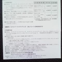 ハワイアンズ★入場無料券２枚+宿泊・飲食・ゴルフ場割引各１枚の画像