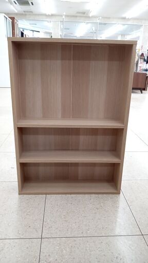 ★ジモティ割あり★  本棚 ナチュラル H84×D15×W60 クリーニング済み TJ5306