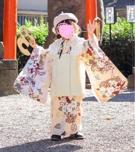utatane✳︎着物✳︎七五三✳︎3歳✳︎レトロ✳︎ガーリー✳︎淡色 utatane✳︎着物✳︎七五三✳︎3歳✳︎ガーリー✳︎レトロ