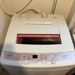 【無料】4/27~4/30引渡し｜全自動洗濯機　6kgの画像