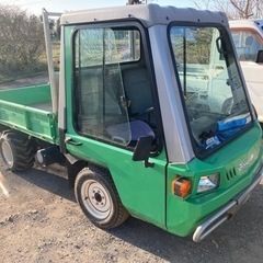 アテックス 2人乗り ホイール 運搬車 SL64？ 油圧 ダンプ 乗用 ホイール 中古 農耕 小型特殊の画像