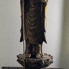 『地蔵菩薩』木彫り　仏像　江戸時代　高さ100cm 臨済宗