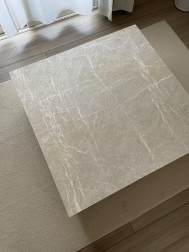 テーブル　センターテーブル 大理石風　テーブル  LOWYA