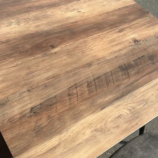 ノーブランド 4人掛け食卓セット 木目調 W80×H76×D80cm 札幌 東区 店頭引取歓迎 ノーブランド 4人掛け食卓セット 木目調 W80×H76×D80cm 札幌 東