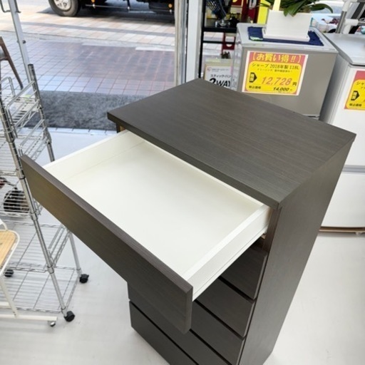 ①【超美品‼️】定価24,990円♪ ニトリ 60cm幅6段ハイチェスト(エレア3) タンス 衣類収納家具 木目調ダークブラウン♪