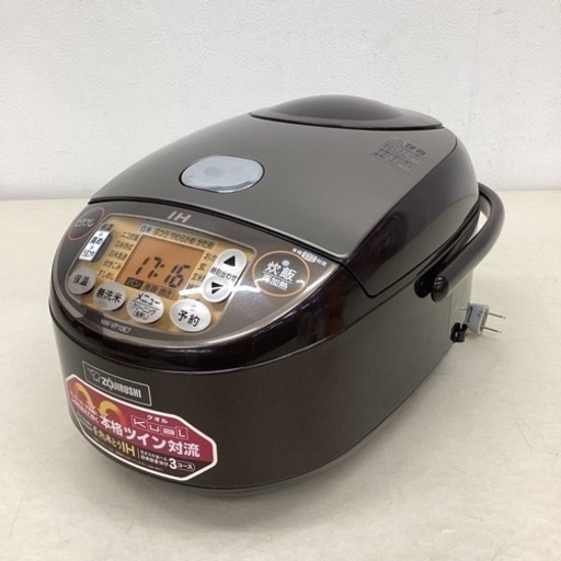 ＊【動作品】ZOJIRUSHI IH炊飯ジャー 2019年製 NW-VP10E7 5.5合炊き 汚れ キズあり