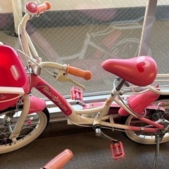 （お譲り先決定済)子供用自転車16インチ 女の子用