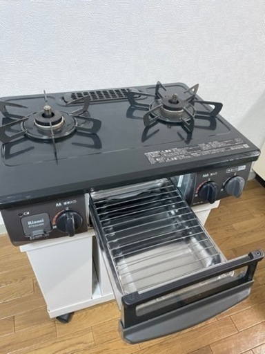 【受け渡し予定者あり】リンナイ都市ガス用コンロRTE564BKR