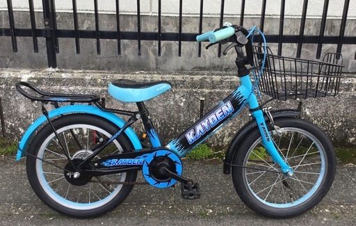 整備済・良品＞KAYDEN 16インチ・キッズ自転車・ブルー・お掃除