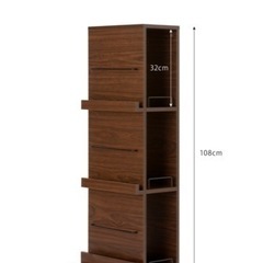 マガジンラック  本棚 キャスター付き ブックスタンドの画像