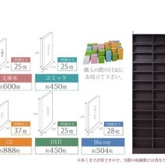 【大容量、スリム、可動棚】【横幅81cm】ハイタイプ・ブックシェルフ（収納棚・本棚）の画像