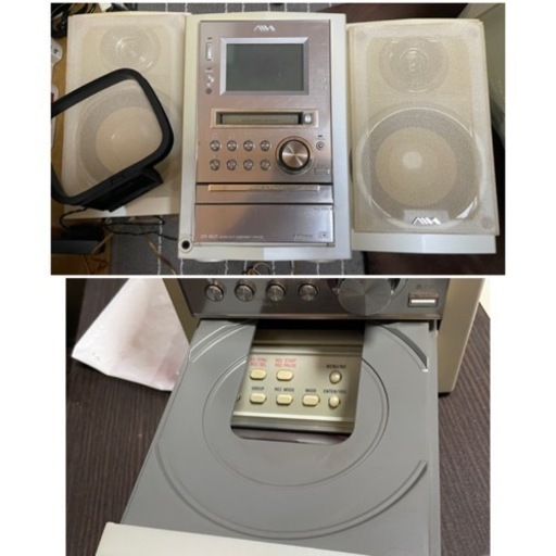 【ジャンク】SONY aiwa MD デッキ プレーヤー CD カセット コンポ オーディオ スピーカー