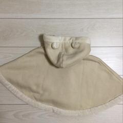 ミキハウスのポンチョコート　くま耳フードの画像