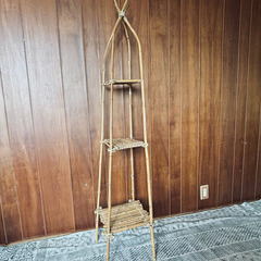 バリ風バンブー飾り棚（155cm×30cm）の画像