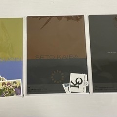 【値下げ¥1,500→¥980】【新品未開封】F賞　遊戯王シリーズvol.3  クリアファイル&ステッカー　3点セット①の画像
