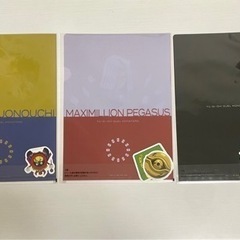 【値下げ¥1,500→¥980】【新品未開封】F賞　遊戯王シリーズvol.3  クリアファイル&ステッカー　3点セット②の画像