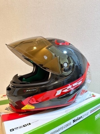 NOLAN(ノーラン) 【国内正規品】 ヘルメット フルフェイス X-lite X-803RS ウルトラカーボン ホットラップLサイズ　美品　セット