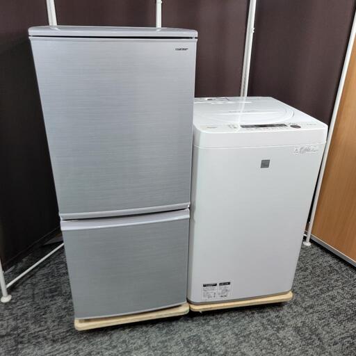 ‍♂️売約済み‼️配送設置は無料‼️高年式2018年製✨つけかえドア対応✨SHARP 家電セット