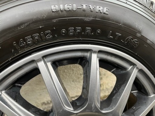 12インチ145R12ダイハツジャンボ軽トラDUNLOPダンロップタイヤ4本?プロフ必読