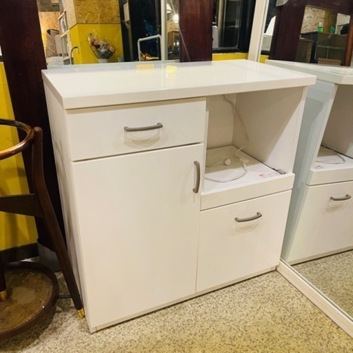 《売約済》【池上店】レンジボード　食器棚　キッチンカウンター　キッチン収納　家具　検　ニトリ　NITORI